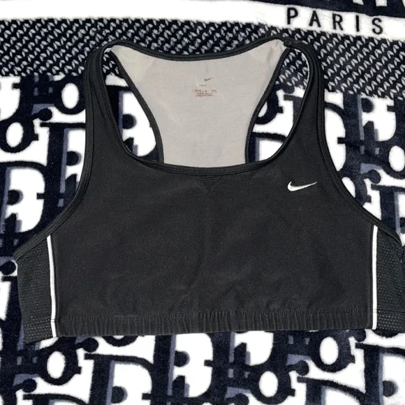 Nike Vintage Embroidered Swoosh Sport Bra - Picture 1 of 6